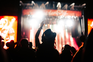 Fans enjoying GoldenSky Festival